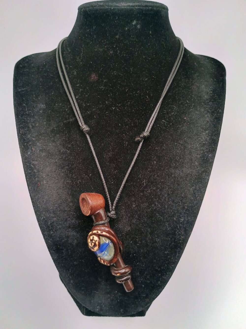 Handmade 2-in-1 Pipe Necklace, Unisex Style, Adjustable